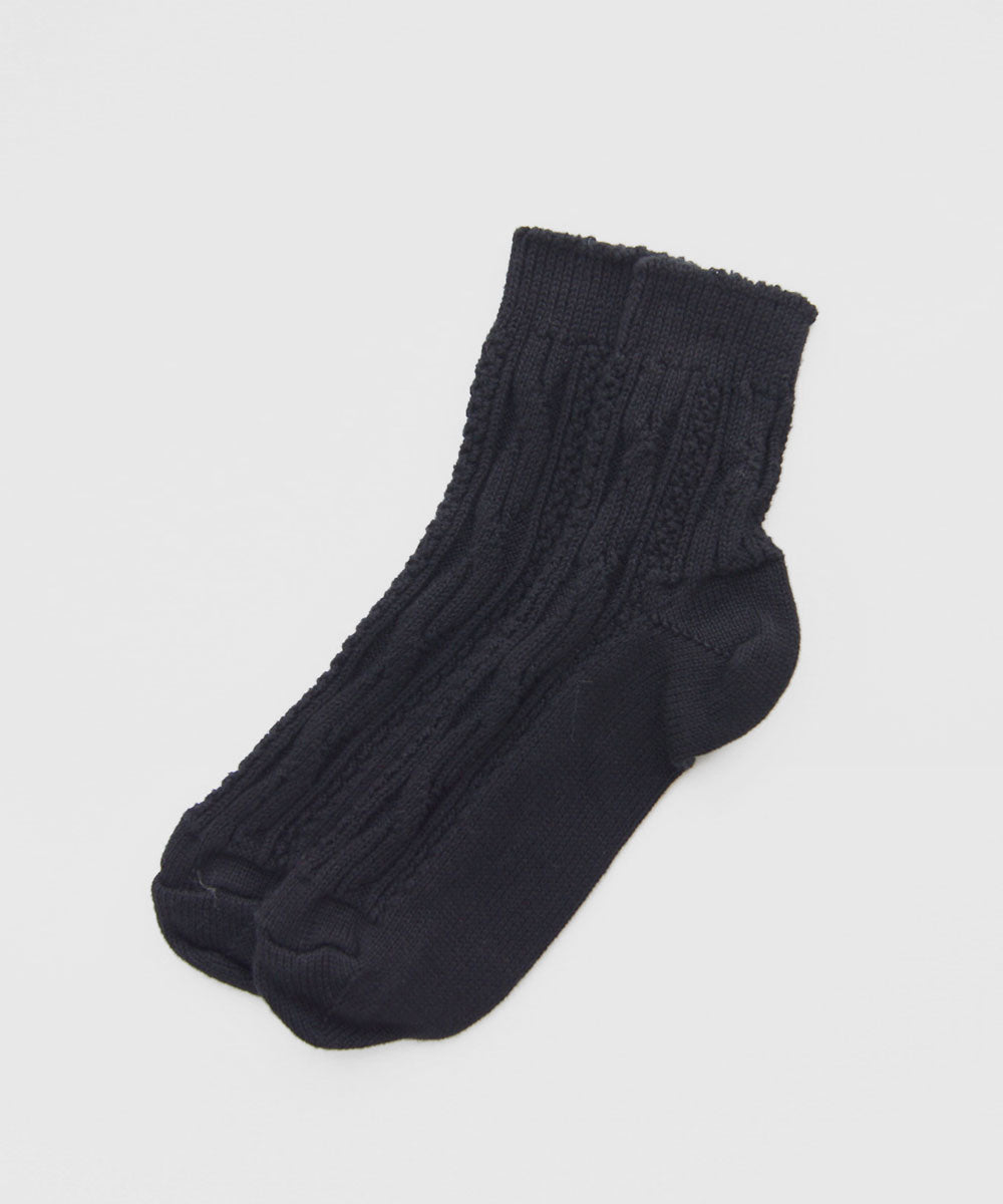 Cotton socks textured in black, by Okayok socks Canada.